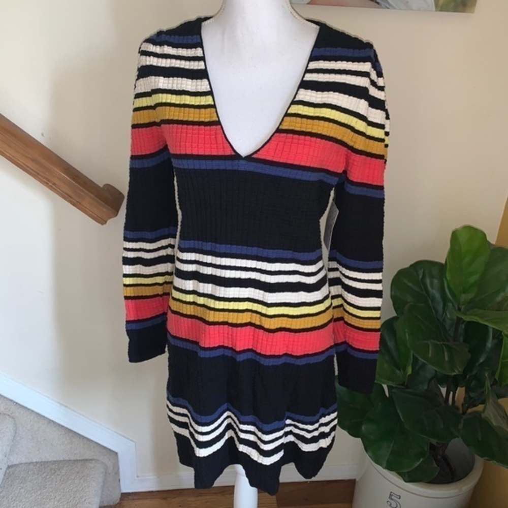 Free‎ people Gidget striped knit sweater dress M